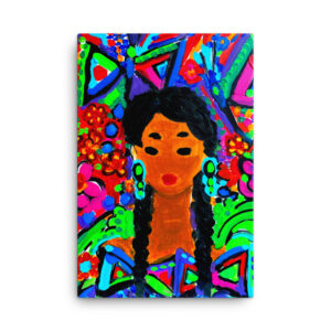 Butterfly Woman Lithograph